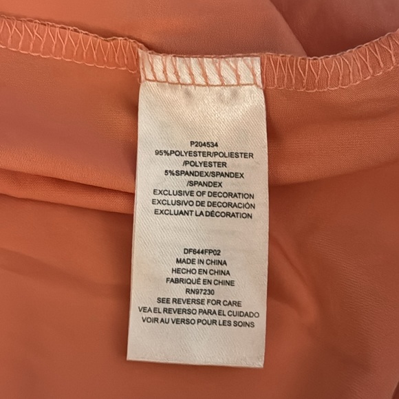 Almost Famous, cross over halter maxi dress, terra cotta (L) - Picture 6 of 6